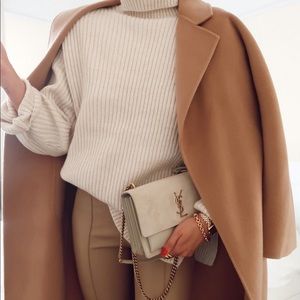 Zara faux leather pants in camel NWT